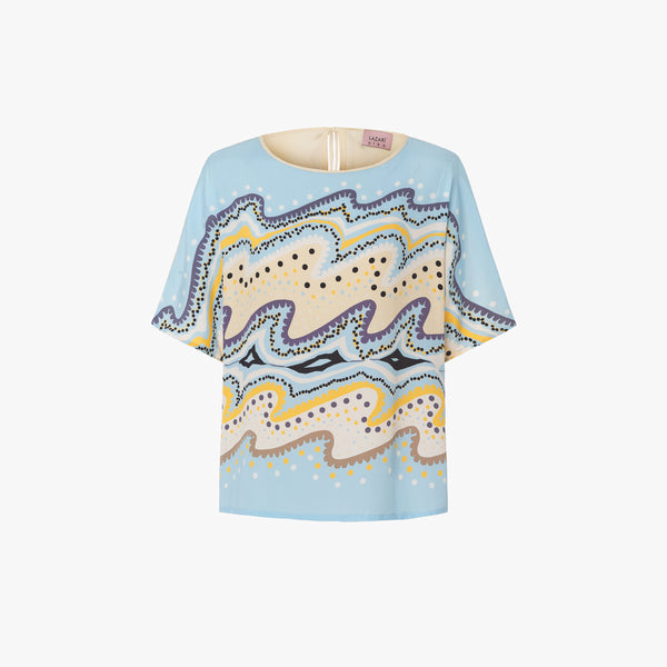 BLUSA DE SEDA ESTAMPADO RIVIERA