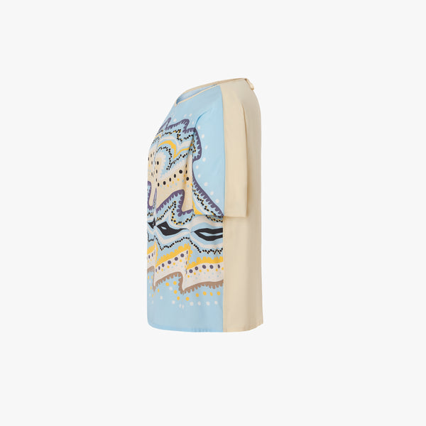 BLUSA DE SEDA ESTAMPADO RIVIERA