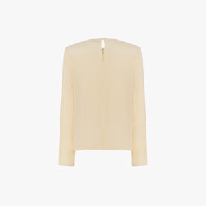 BLUSA DE SEDA ESTAMPADO BAROQUE AMARILLO