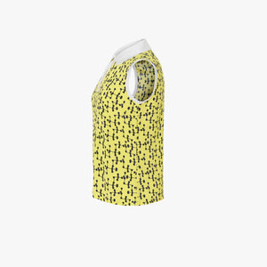 TOP DE SEDA ESTAMPADO LIMONATA AMARILLO