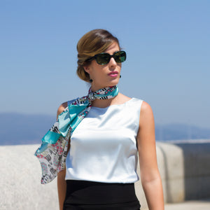 FOULARD 70 ACQUAMARINA