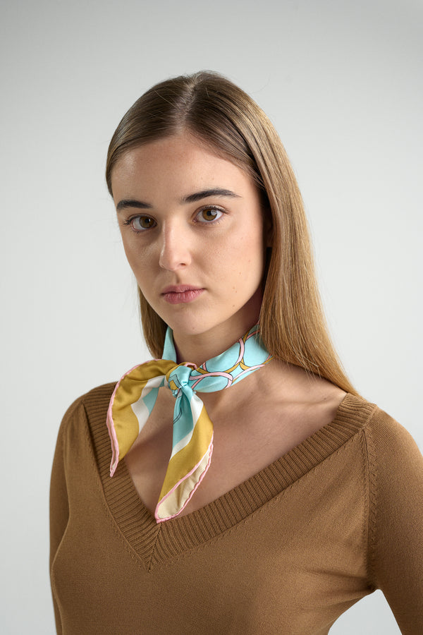 FOULARD 55 TURQUOISE
