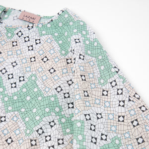 Blusa Riviera · Estampado Fragmented Green