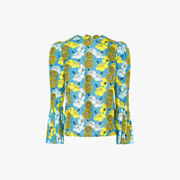 CHANTAL REEF WATERS BLOUSE IN SILK