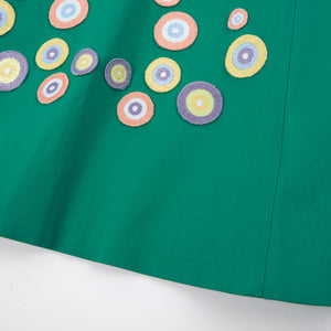 Falda Stella Green · Aplicaciones Bordadas