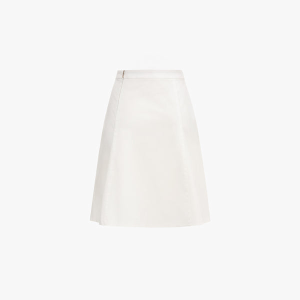 Stella White Skirt · Embroidered Appliqués
