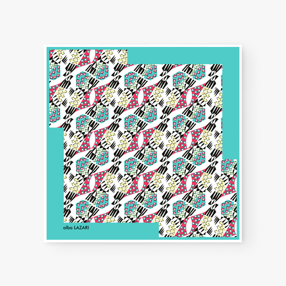 AQUAMARINA 70 SILK FOULARD