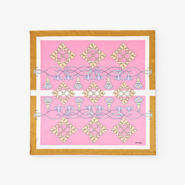FOULARD CANDY PINK 70 EN SEDA