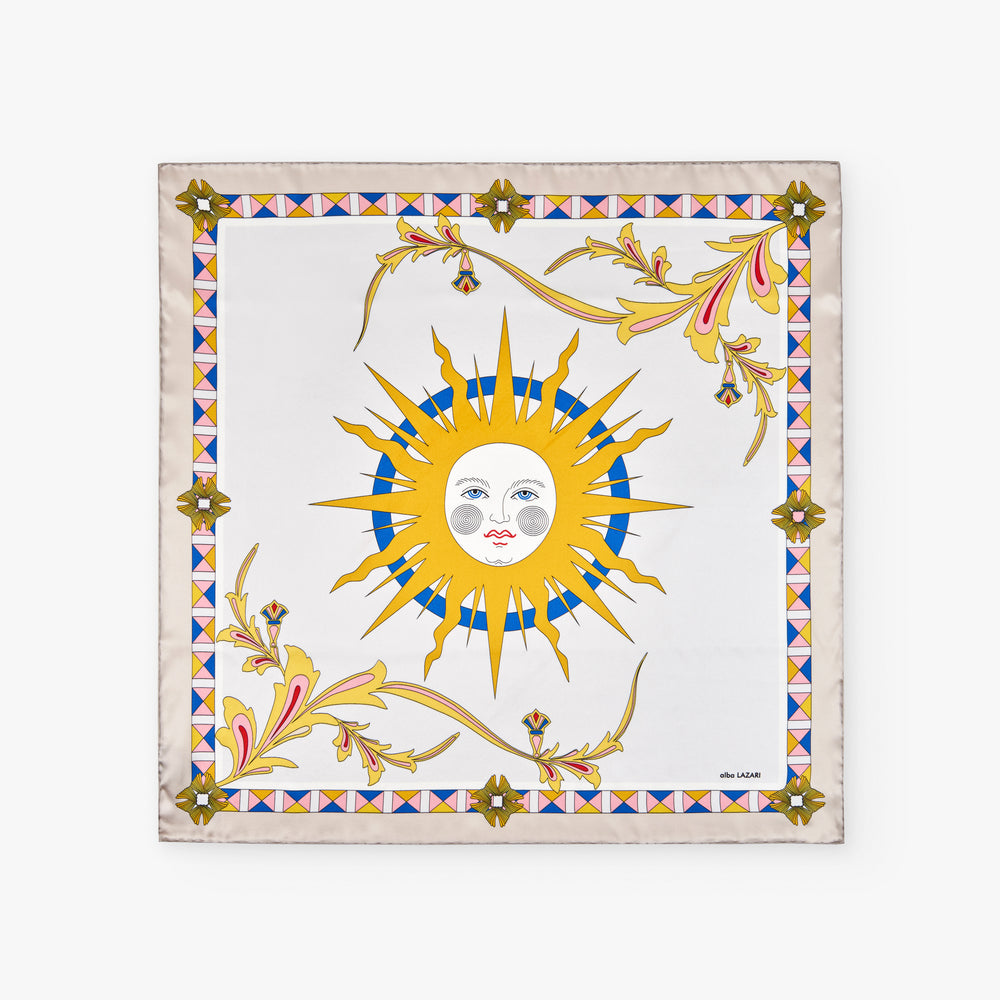 SAPPHIRE 70 SILK FOULARD