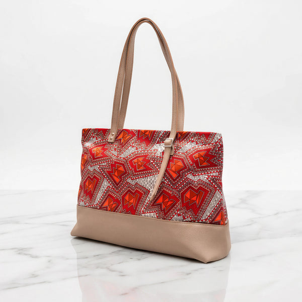 Geo Pink · Velour Clutch