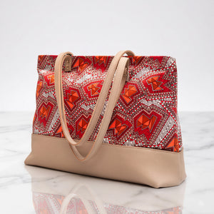Geo Pink · Velour Clutch