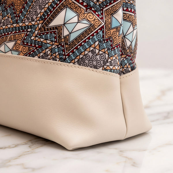 Geo Pink · Velour Clutch