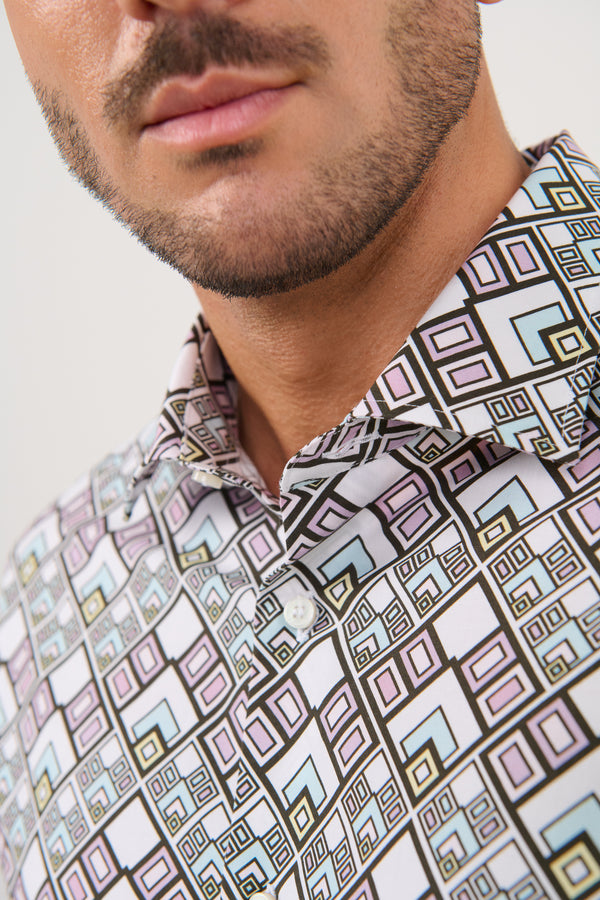 CAMISA DE ALGODÓN ESTAMPADO XENON