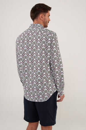 CAMISA DE ALGODÓN ESTAMPADO XENON