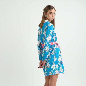 Vestido Lily · Estampado Azul Botánico