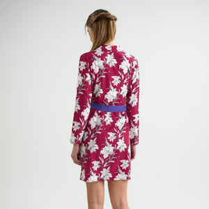 Vestido Lily · Estampado Burgundy