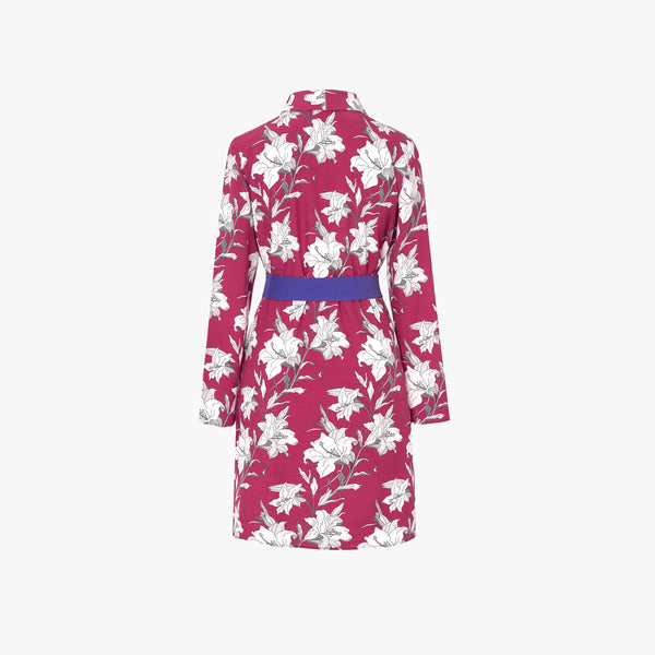 Vestido Lily · Estampado Burgundy