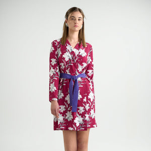 Vestido Lily · Estampado Burgundy