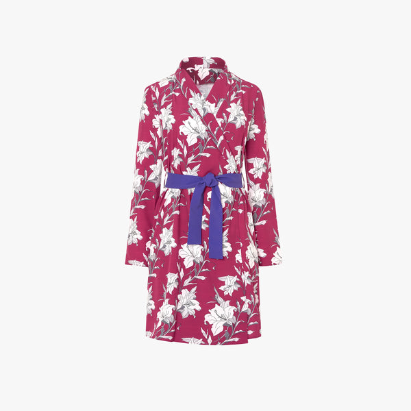 Vestido Lily · Estampado Burgundy