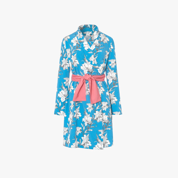 Vestido Lily · Estampado Azul Botánico