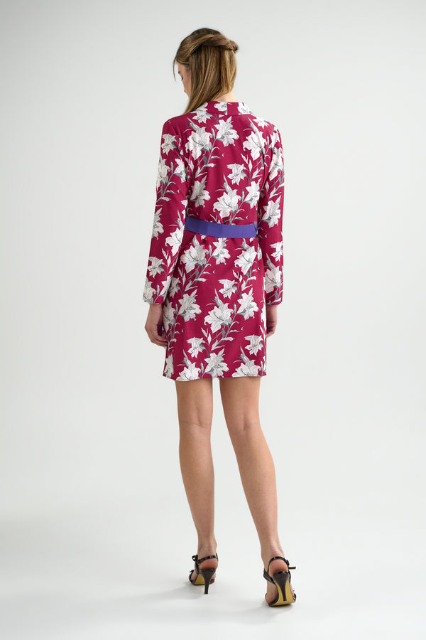 Lily Burgundy · Wrap Dress