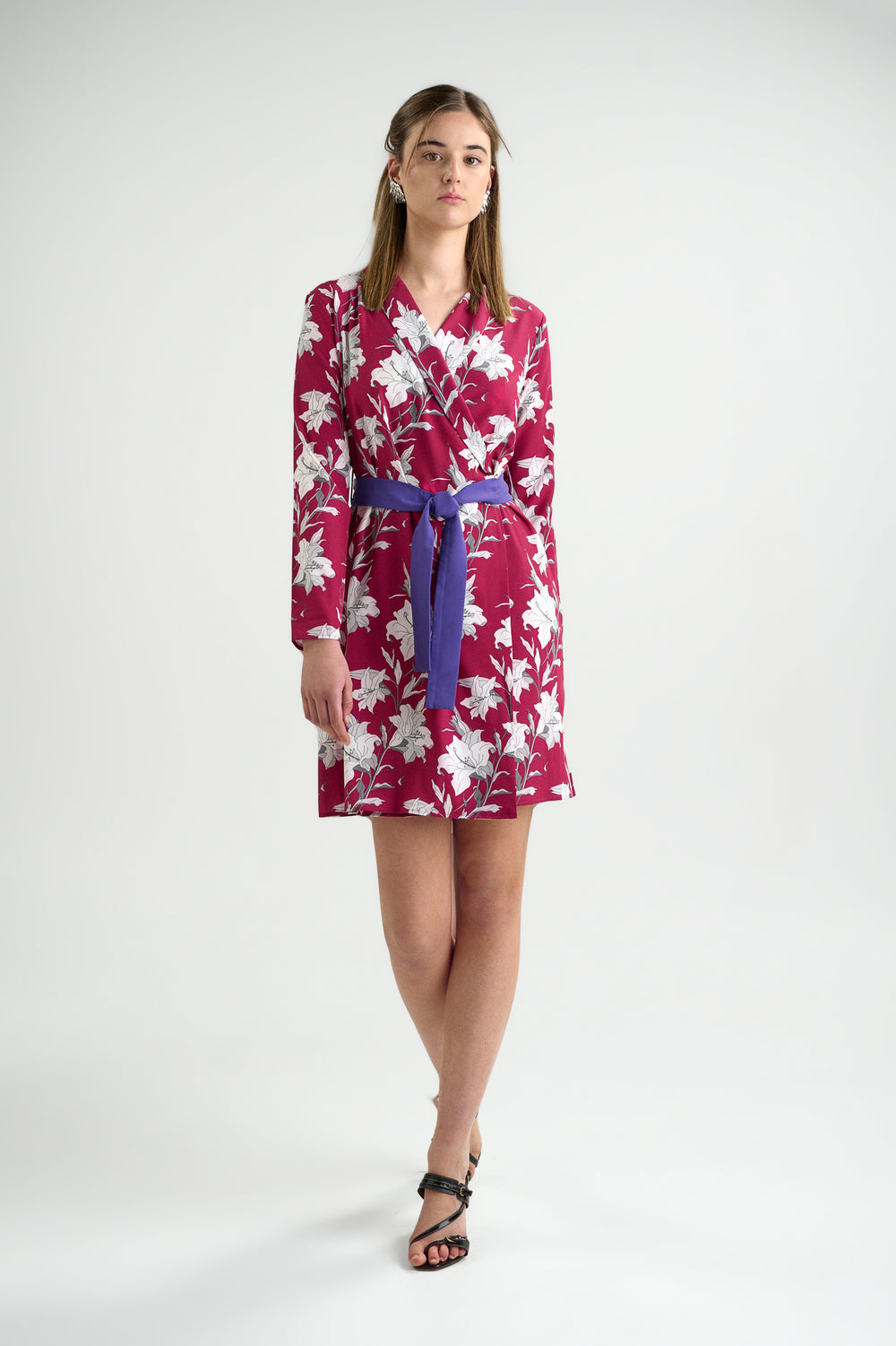 Lily Burgundy · Vestido Cruzado
