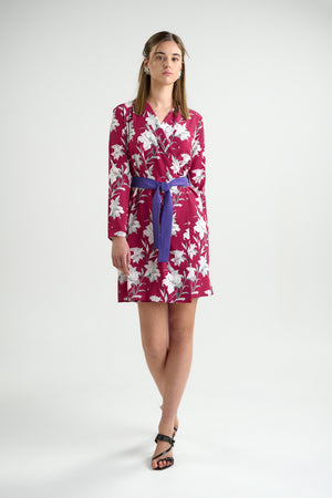 Lily Burgundy · Wrap Dress
