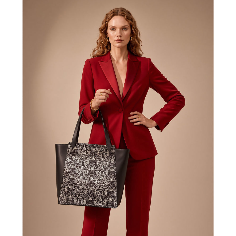 Fractal Black · Tote Bag