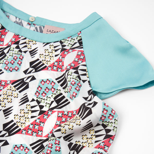 Top Acquamarina · Estampado Acquamarina
