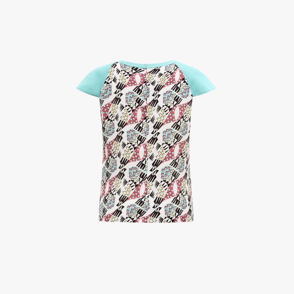 Pauline Blouse · Textured Print