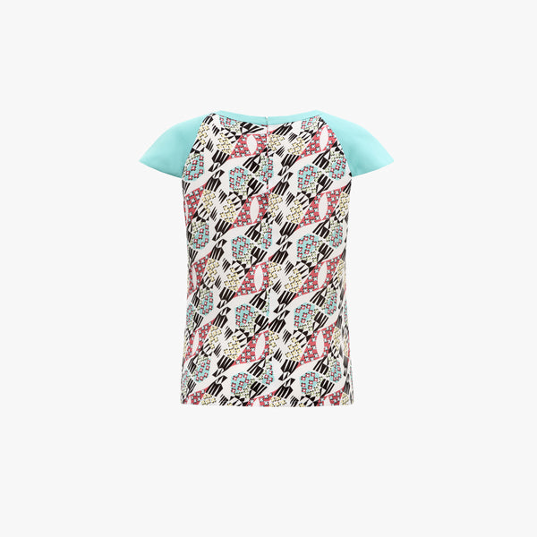Top Acquamarina · Estampado Acquamarina