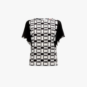 Golden Mist Top · Checks Print