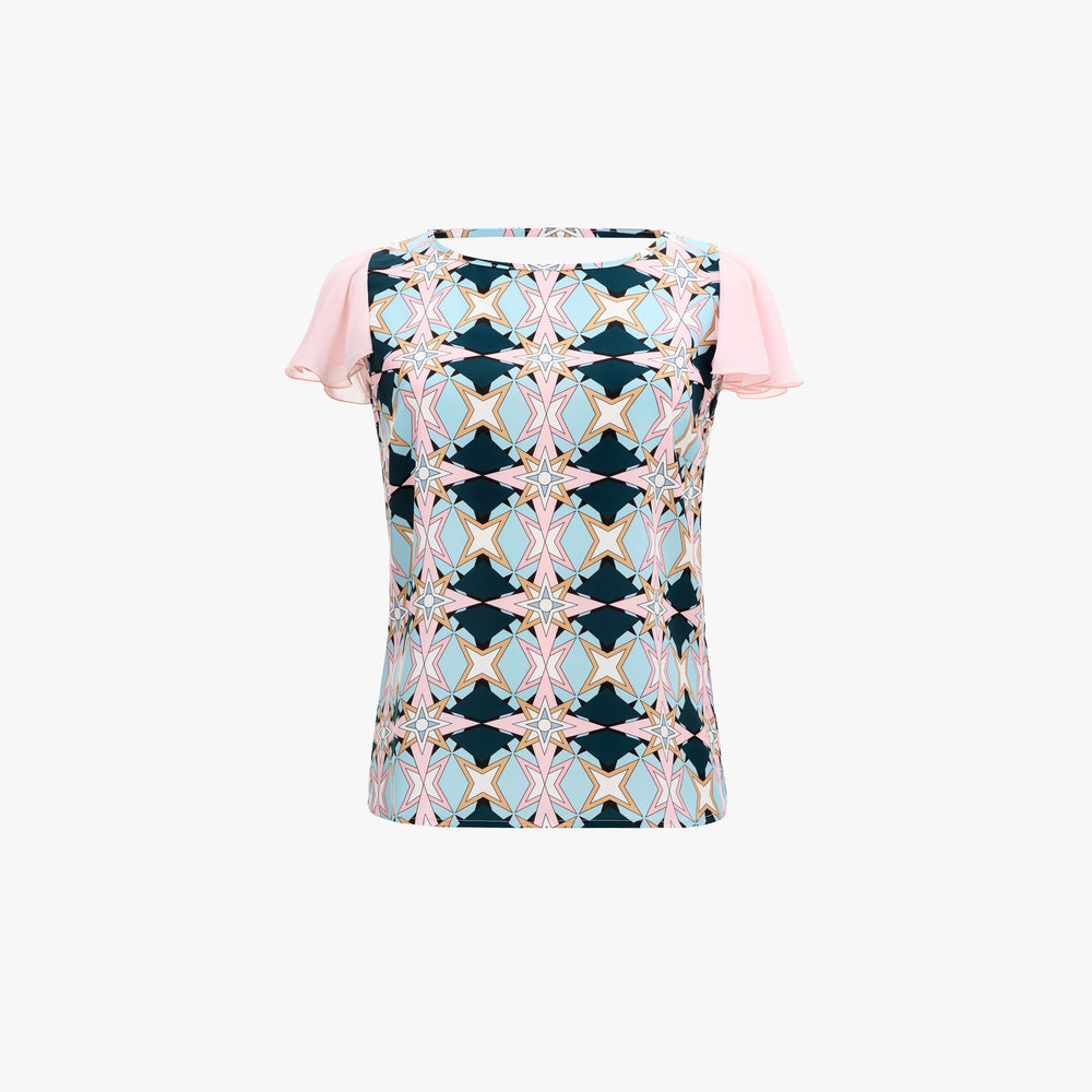 Pauline Blouse · Textured Print