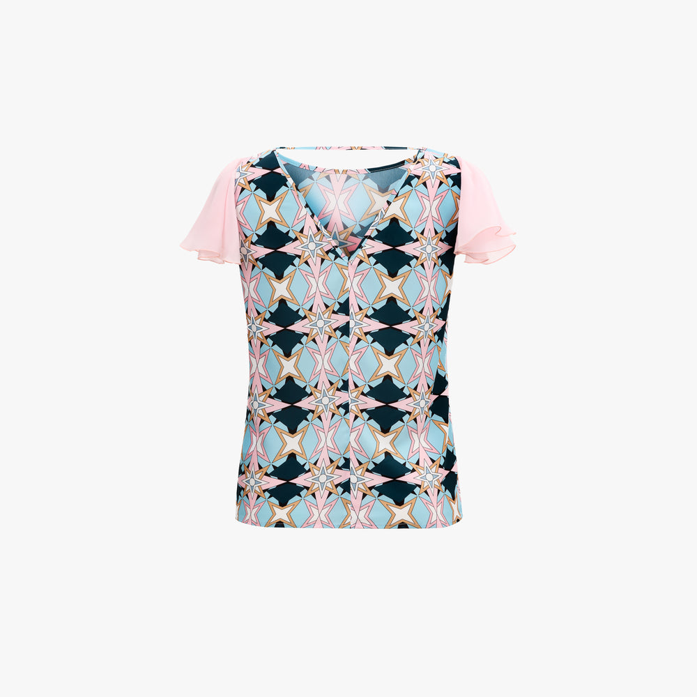 Pauline Blouse · Textured Print