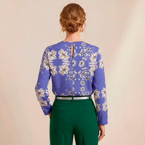 Aster Purple · Baroque Blouse
