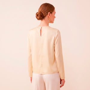 Baroque Yellow · Blusa de Seda