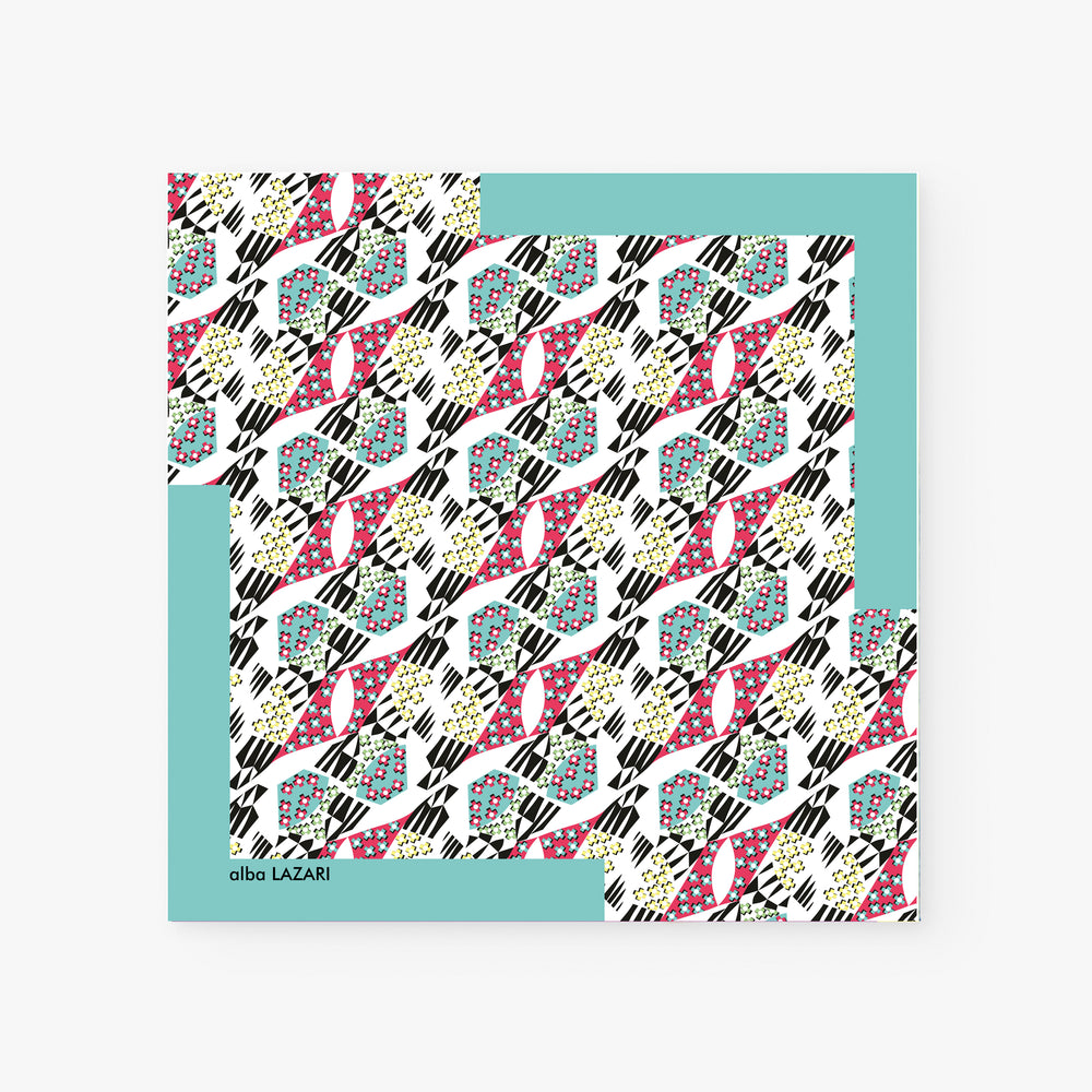 AQUAMARINA 70 SILK FOULARD