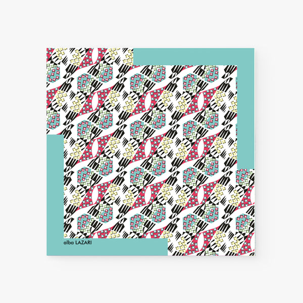 AQUAMARINA 70 SILK FOULARD