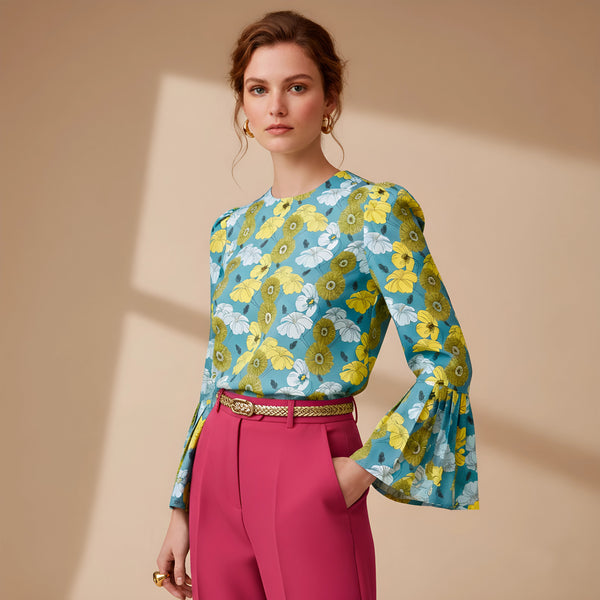 Reef Waters · Blusa Chantal en Voilé de Algodón