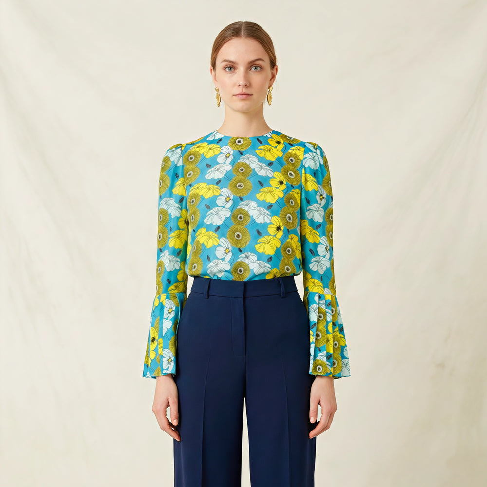Reef Waters · Blusa Chantal de Seda