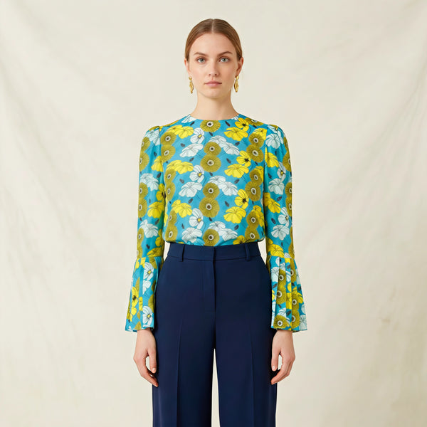 Reef Waters · Blusa Chantal de Seda