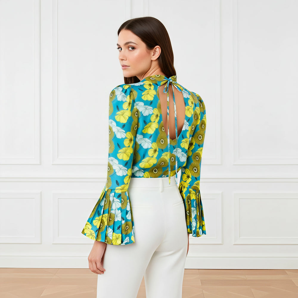 BLUSA CHANTAL REEF WATERS EN SEDA