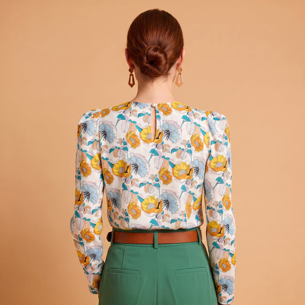 Roses Laced · Blusa Pauline en Voilé de Algodón