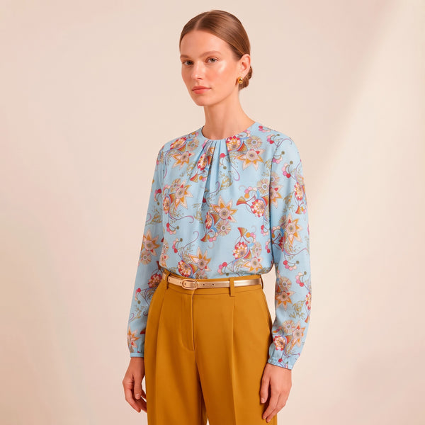 Vacation · Eloise Cotton Voile Blouse